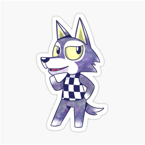 Animal Crossing Lobo Stickers | Redbubble