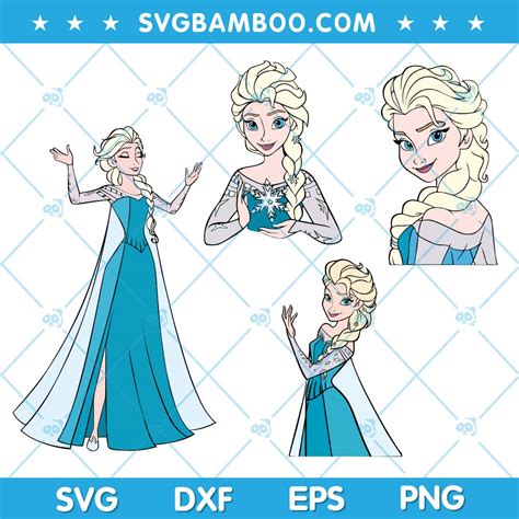 Frozen Elsa SVG Bundle, Disney Elsa SVG Bundle