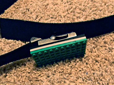 Just stack the legos up and you've got a completely different belt.
