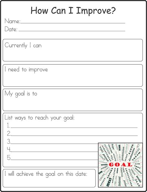 Free Printable Self Help Worksheets