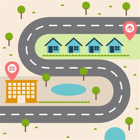 Road Map Illustration 207533 Vector Art at Vecteezy