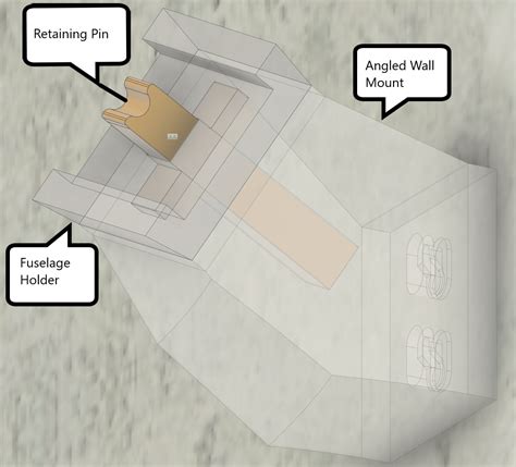 LEGO Concorde - Angled Wall Mount by Sam M | Download free STL model | Printables.com