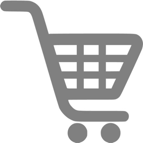 Gray shopping cart icon - Free gray cart icons
