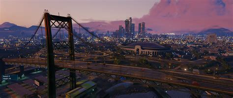 #GTA V / Los Santos sunset 3D, Noche | Gta, Gta 5 mods, Gta 5