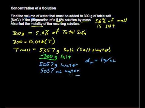 What is the Molality Concentration of a Solution? - Chemistry Tips - YouTube