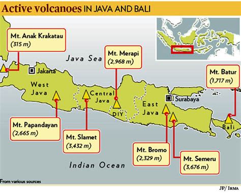 From Where I am.........Kuala Lumpur: Mount Bromo eruption, map, video