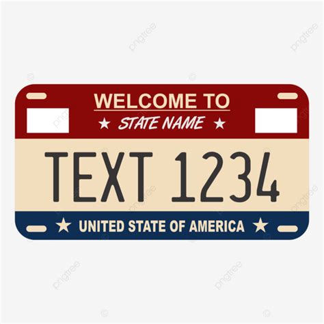 License Plate Number Hd Vector Template, License Plate Vector, License Plate Design, License ...