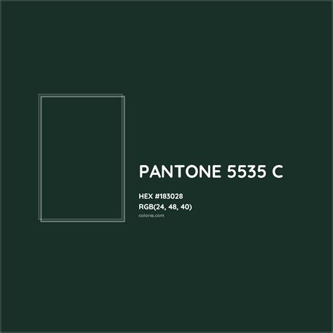 PANTONE 5535 C Complementary or Opposite Color Name and Code (#183028) - colorxs.com