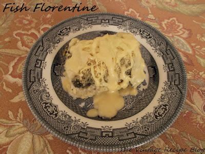 Vintage Recipe Blog: 1924 Fish Florentine Recipe