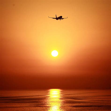 Flying sunset, fly, istanbul, jet, love, ocean, plane, sun, sunrise ...