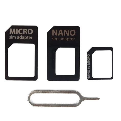 SIM CARD ADAPTER KIT 4 IN 1 MICRO STANDARD SIZE FOR IPH