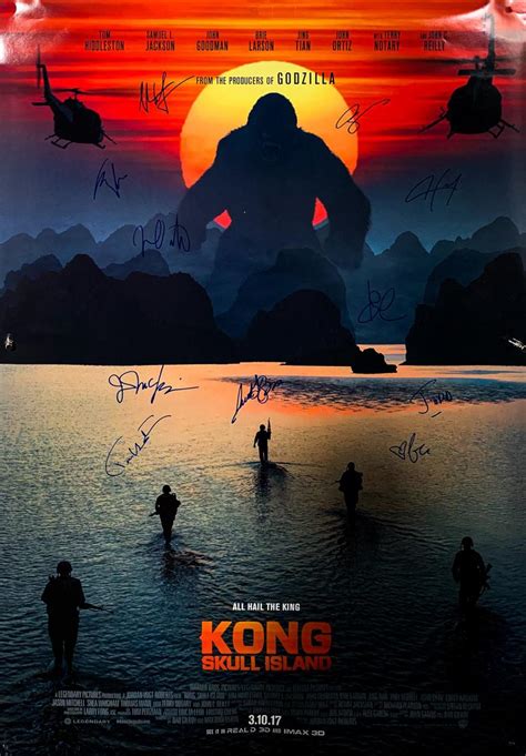 Sold at Auction: "Kong", "Kong: Skull Island" Cast Signed Movie Poster