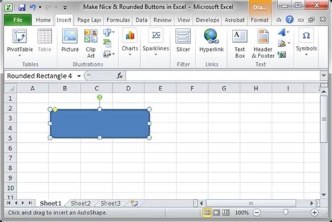 Make Professional Looking Rounded Buttons in Excel - TeachExcel.com