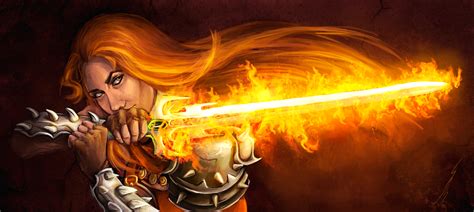Flaming sword by DragonsTrace on DeviantArt