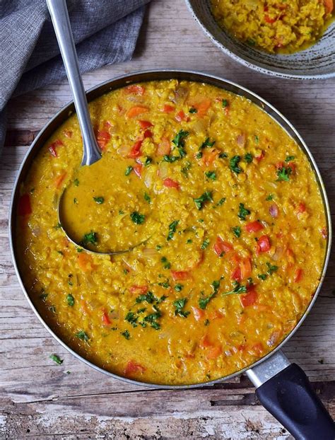 Easy Red Lentil Dahl | Masoor Dal Recipe (Vegan Curry) - Elavegan ...