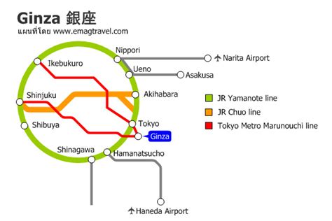 Ginza Line Map