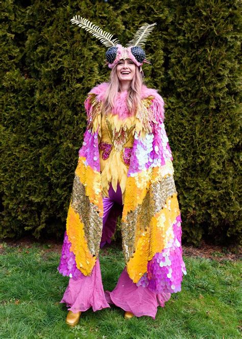 Rosy Maple Moth Costume, Mardi Gras 2019 | Halloween outfits, Festival ...