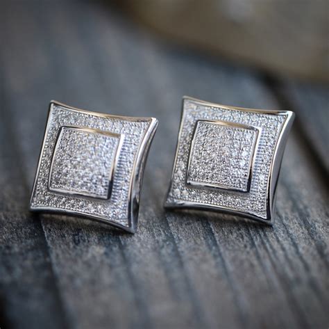 Lv Sterling Silver Earrings For Men | semashow.com