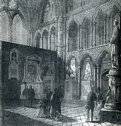 Westminster Abbey Poets Corner Interior Stock Illustration - Download ...