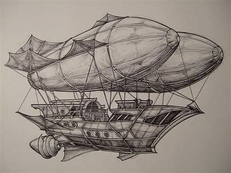 Aeronaughtic Pirate | Steampunk drawing, Steampunk ship, Steampunk airship