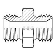 M16 x 1.5 (male) to M16 x 1.5 (male) Thread Adapter: Carbon Steel