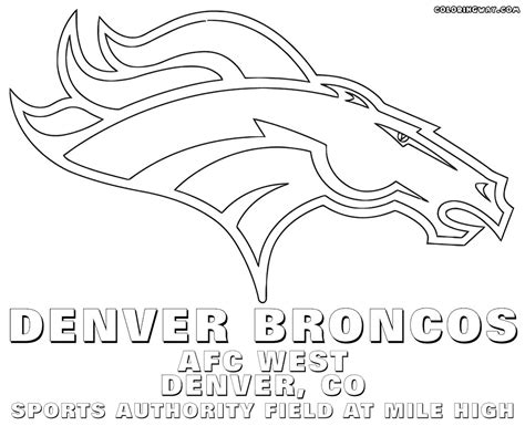 Denver Broncos Logo Drawing at PaintingValley.com | Explore collection of Denver Broncos Logo ...