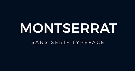 Preserve Traditional Urban Typography with the FREE Montserrat Font Family | HipFonts