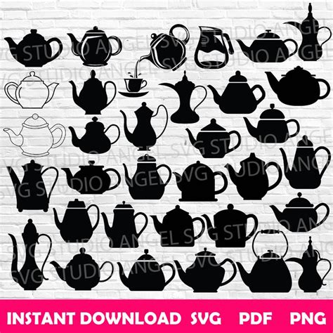 Teapot Svg Teapots Svg Teapot Cricut Svg Bundle Teapot Clipart Svg ...