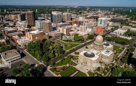 Aerial downtown boise idaho hi-res stock photography and images - Alamy