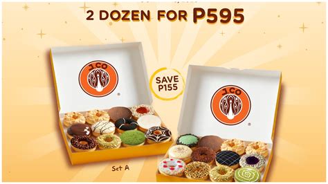 JCO Donuts offers 2 Dozens for ₱595 on Oct. 14-16