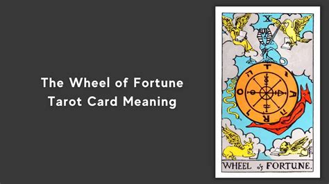 All About The Wheel of Fortune Tarot Card - The Wheel of Fortune Tarot ...