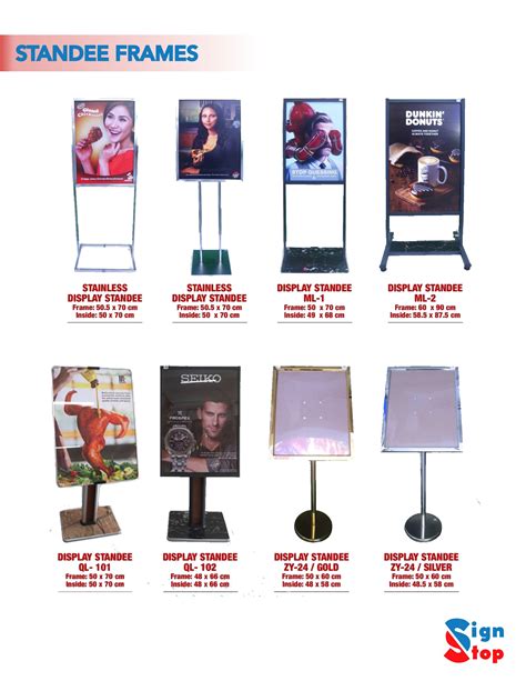 Display Standee — SIGN STOP Signages and Corporate Giveaways