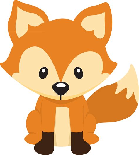 fox woodland animals clip art - Clip Art Library