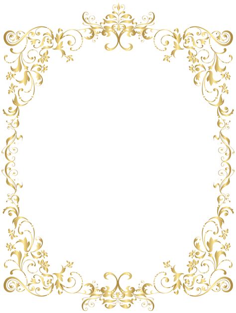 Gold Diamond Border Frame Png Clip Art Gallery Yopriceville High ...