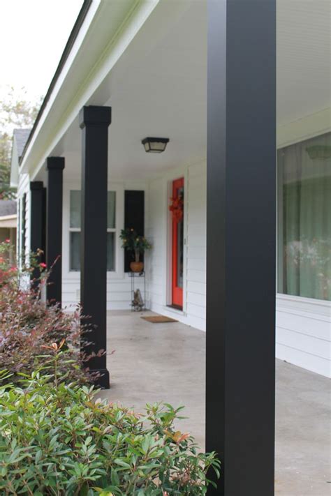 wrapped columns on front porch metal | Porch columns, Modern porch, Front porch columns