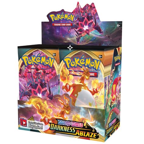 Pokémon TCG Sword & Shield Darkness Ablaze Booster Box 36 Booster Packs SEALED