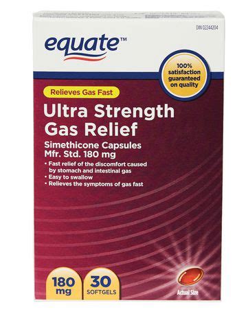 Equate Ultra Strength Gas Relief Simethicone Capsules | Walmart Canada