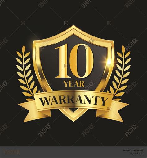 10 Year Warranty Logo Vector & Photo (Free Trial) | Bigstock