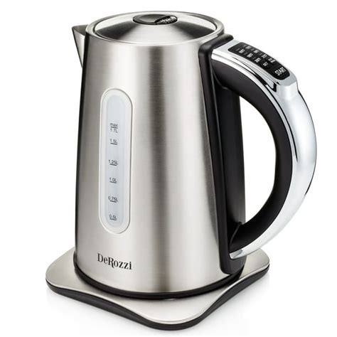 DeRozzi Stainless Steel Electric Kettle for Tea Water Pot with 6 ...