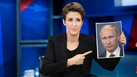 Fuming Rachel Maddow Spends Entire Show Just Pointing Wildly At Picture Of Putin