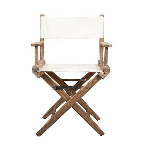 Directors Chair with White Sunbrella® Fabric Covers – Whitecap Marine ...