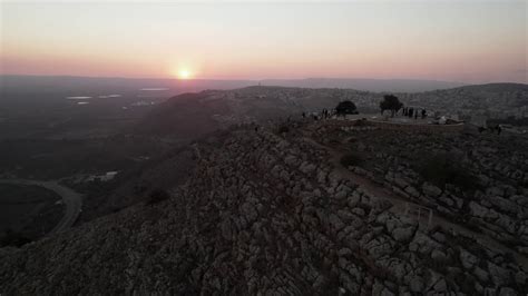 Mount Precipice Nazareth Drone View Stock Footage SBV-347576748 ...