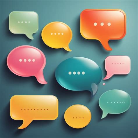Premium AI Image | conversation starters dialogue boxes talk bubbles comic book style chat icons ...