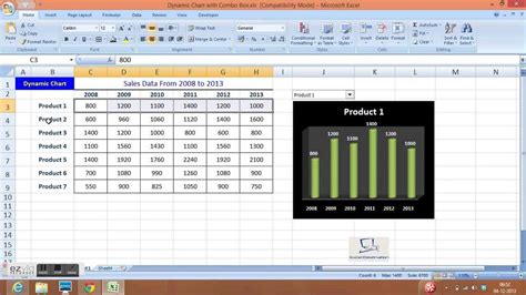 Dynamic Chart with Dynamic Range In Excel - YouTube