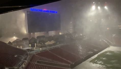 Buccaneers Stadium Was Flooded Overnight Due To Hurricane Milton, Suffered Minor Damage - Daily ...