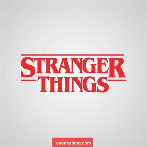 The Stranger Things Font Free Download - Onedesblog