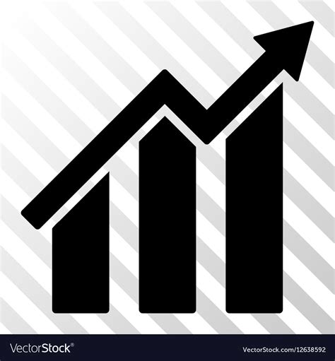 Growth chart icon Royalty Free Vector Image - VectorStock