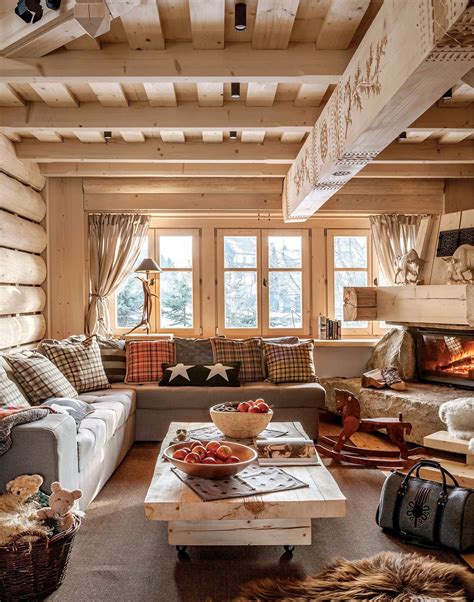 Beautiful, warm wooden cottage interior | Bytový design, Dřevěné domy ...