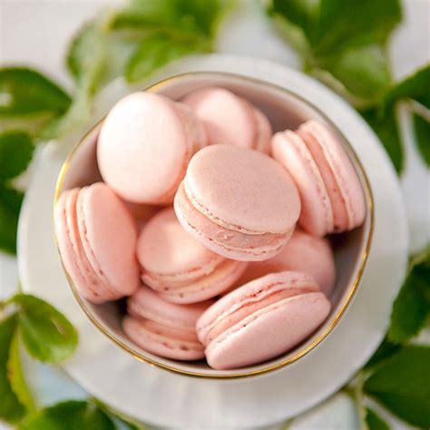 strawberry macaron | Strawberry macaron, Macaron recipe, Macaroon recipes