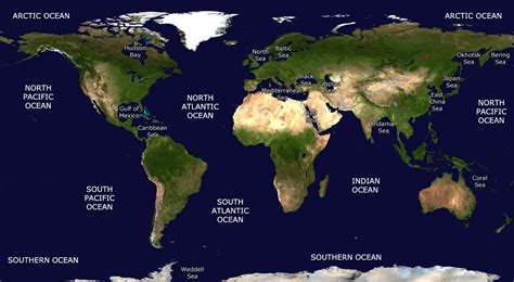 Border of seas and oceans in the earth(sea and oceans boundaries) - IILSS-International ...